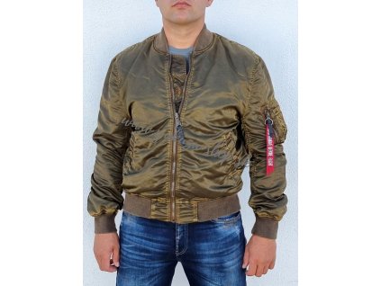 Alpha Industries MA 1 VF LW Battlewash bunda pánska Battlewash Orange