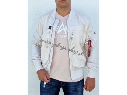 Alpha Industries MA 1 Aeronaut bunda pánska jet streem white