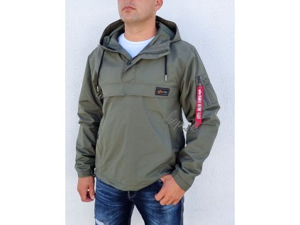 Alpha Industries Performance Anorak bunda pánska dark olive