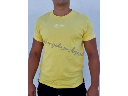 Alpha Industries Organic EMB T tričko pánske Organic Yellow