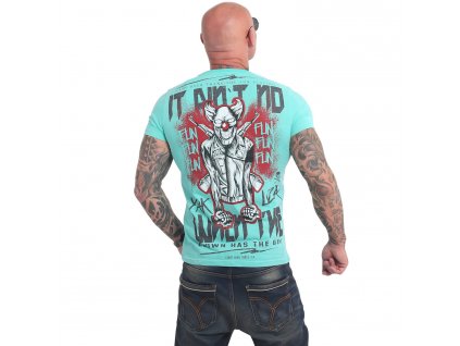 Yakuza NO FUN tričko pánske TSB 17032 turquoise