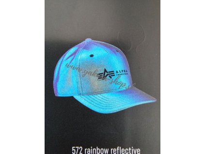 Alpha Industries ALPHA LABEL REFL CAP Cap šiltovka rainbow reflective