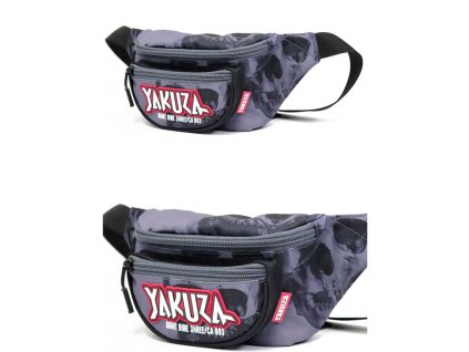 Yakuza ľadvinka Alllover Skull Belt bag GTB 18301 black