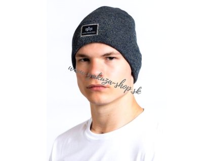 Alpha Industries X Fit Beanie čiapka Charcoal
