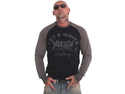 Yakuza mikina pánska HISTORY RAGLAN PB 18009 black