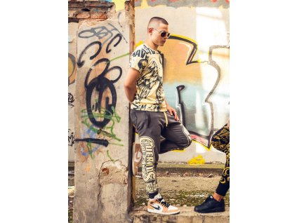 Yakuza tepláky pánske CUERNOS DE CHIVO JOB 18017 black ink g