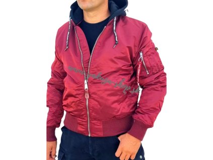 Alpha Industries zimná bunda MA 1 ZHP burgundy