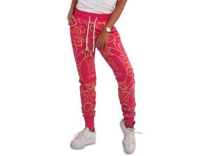 Yakuza dámske tepláky GOLDEN ROOTS gjob GJOB 18111 rose red