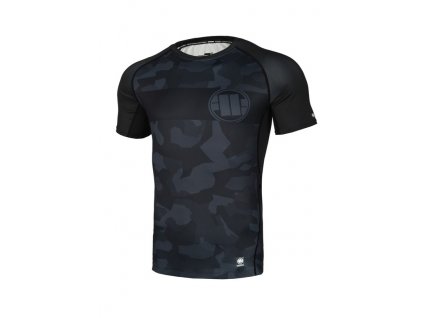 PitBull West Coast Rashguard Performance Pro Plus tričko pánske DILLARD CASINO black grey