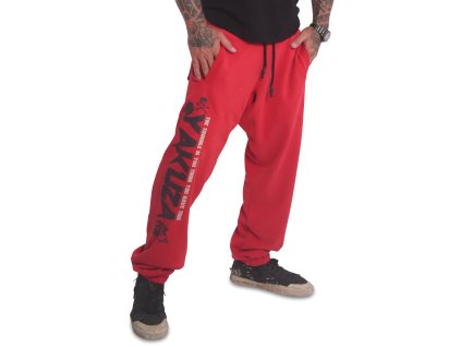 Yakuza tepláky pánske TROUBLE LOOSE JOB 18018 ribbon red