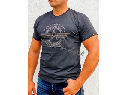 Alpha Industries AI Olidye T tričko pánske black c