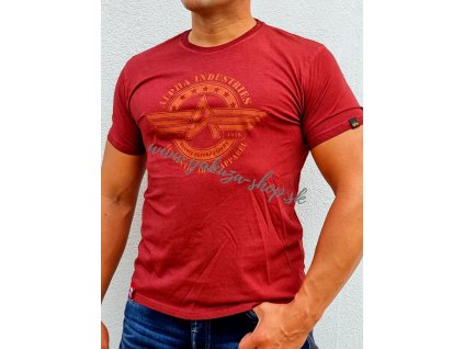 Alpha Industries AI Olidye T tričko pánske RBF Red