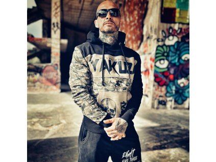Yakuza ALLERGIC mikina pánska HOB 18004 camouflage