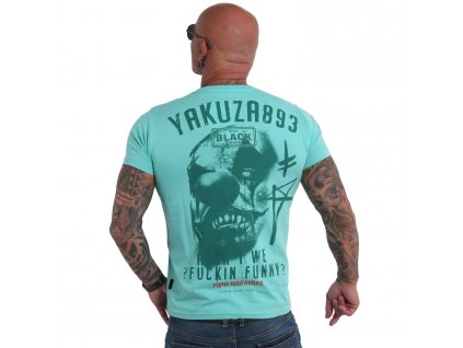 Yakuza tričko pánske Funny Clown TSB 19032 turquoise