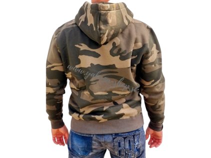 Alpha Industries Basic Hoody Camo pánska mikina olive camo