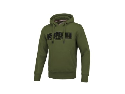 Pitbull West Coast mikina s kapucňou CLASSIC BOXING olive
