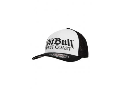 PitBull West Coast šiltovka Full Cap Classic Mesh OLD LOGO white black