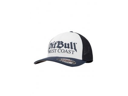 PitBull West Coast šiltovka Full Cap Classic Mesh OLD LOGO white navy