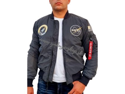 Alpha Industries MA 1 NASA REFLECTIVE zimná bunda black