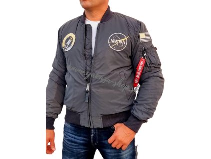 Alpha Industries MA 1 NASA REFLECTIVE zimná bunda black