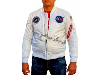 Alpha Industries MA 1 VF NASA LP bunda white