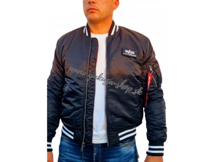Alpha Industries ALPHA COLLEGE JACKET FN bunda pánska black