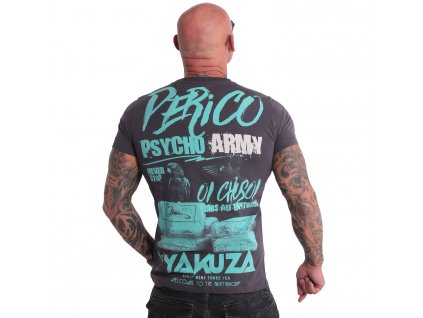 Yakuza tričko pánske PERICO TSB 19025 anthracit