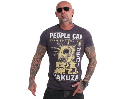 Yakuza tričko pánske PEOPLE TSB 19026 anthracit