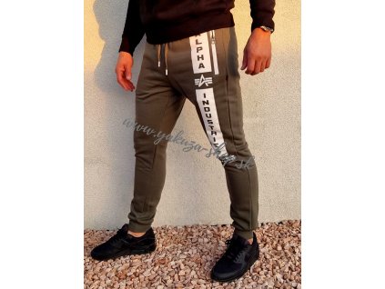 Alpha Industries DEFENCE JOGGER tepláky dark green