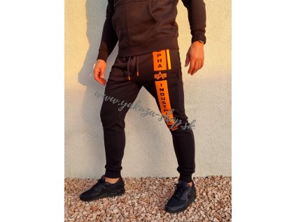 Alpha Industries DEFENCE JOGGER tepláky black orange
