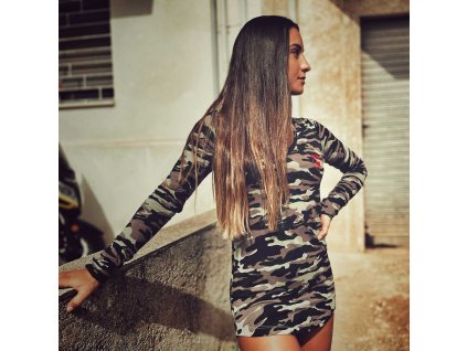 Yakuza CONCEAL dámske tričko s dlhým rukávom GLSB 19145 camouflage