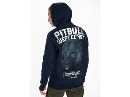 Pitbull West Coast mikina s kapucňou BLACK DOG navy