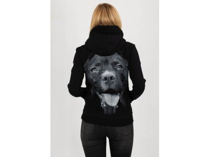PitBull West Coast dámská mikina PITBULL IR black s kapucňou C