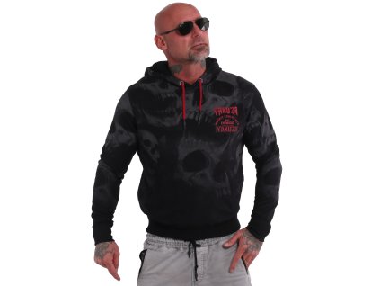 Yakuza mikina pánska MUERTE SKULL V02 HOB 90010 black