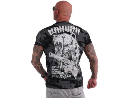 Yakuza tričko pánske BEAST V02 TSB 19023 camouflage grey