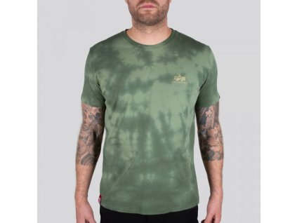 Alpha Industries BASIC T BATIK SL tričko pánske dark olive
