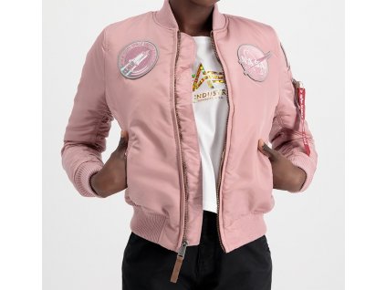 Alpha Industries dámska bunda MA 1 VF Nasa Wmn silver pink