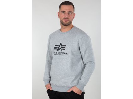 Alpha Industries mikina Basic Sweater grey heather