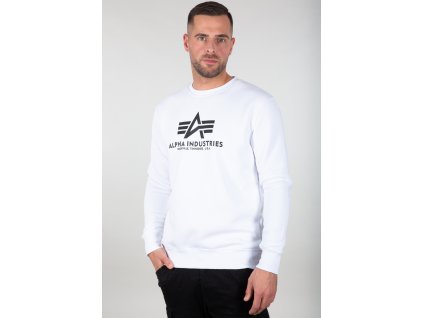 Alpha Industries Basic Sweater white mikina pánska
