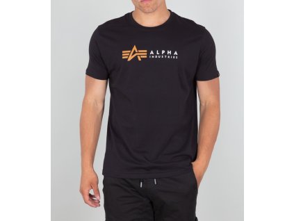 Alpha Industries LABEL T tričko pánske black