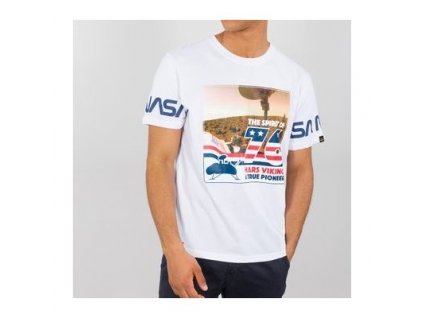Alpha Industries SPIRIT OF VIKING T tričko pánske white