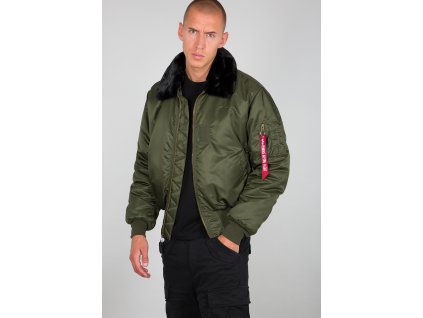 Alpha Industries B 15 zimná bunda dark green