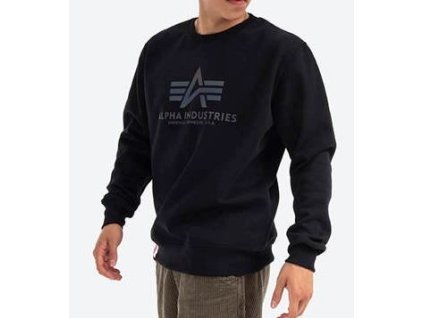 Alpha Industries Basic Sweater Rainbow Ref Print Black