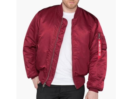Alpha Industries MA 1 bundazimná pánska burgundy