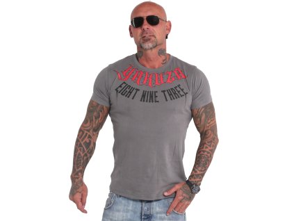 Yakuza tričko pánske CLUB893 TSB 19065 steel grey