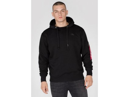Alpha Industries X Fit Hoody pánska mikina black