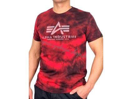 Alpha Industries Basic T Batik tričko pánske speed red 4