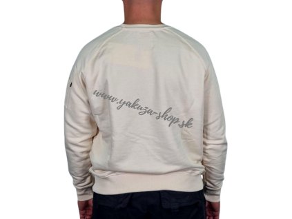 Alpha Industries X Fit Sweat pánska mikina Jet Streem White