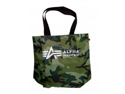 Alpha Industries Shopping bag nákupná taška olive camo