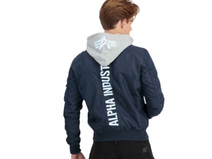 Alpha Industries MA 1 TT Hood BP Ref. bunda prechodná rep blue 6